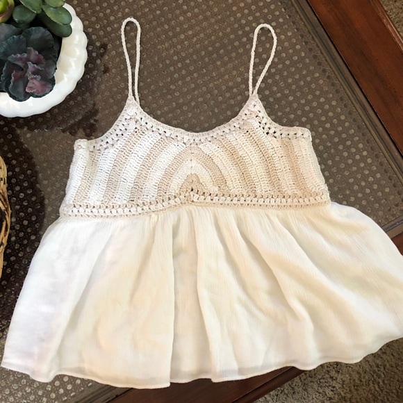 Zara White Crocheted Top - Picture 5 of 8